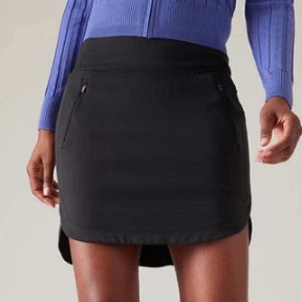 Athleta Black Fairway Golf Skort 18” XL